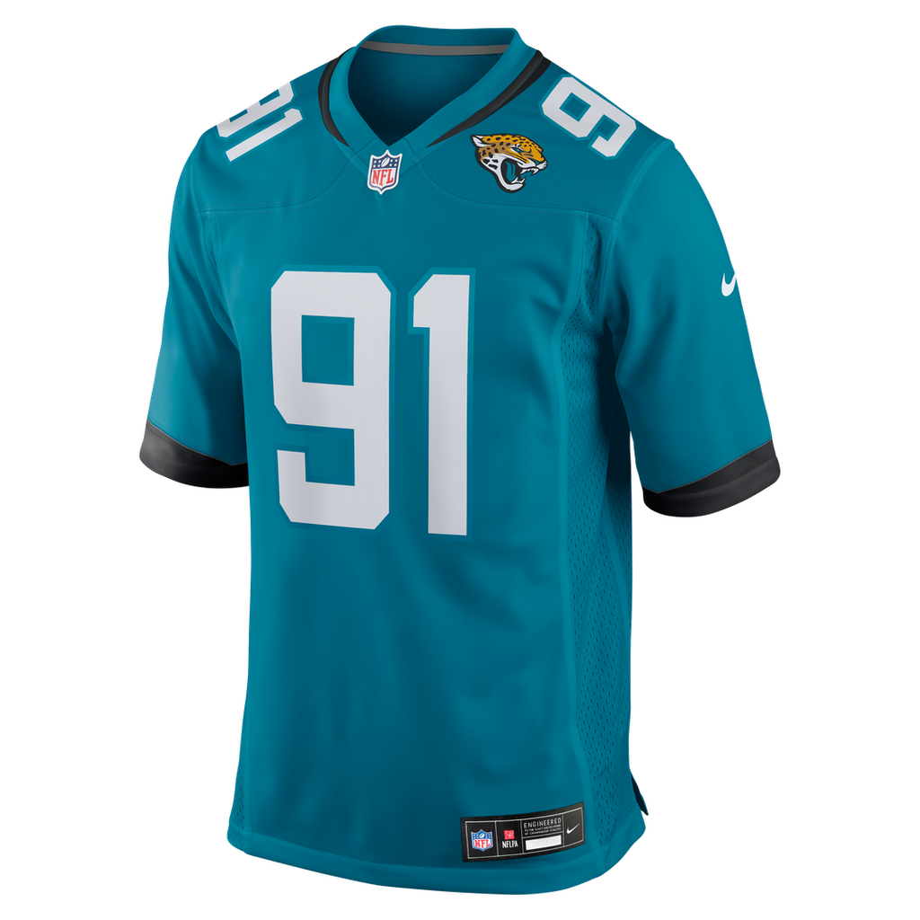 Jacksonville Jaguars Arik Armstead Nike Teal Game Jersey