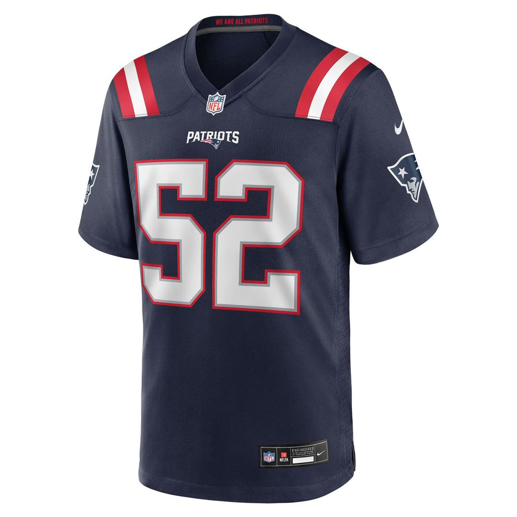 New England Patriots Marcus Bryant Nike Navy Game Jersey