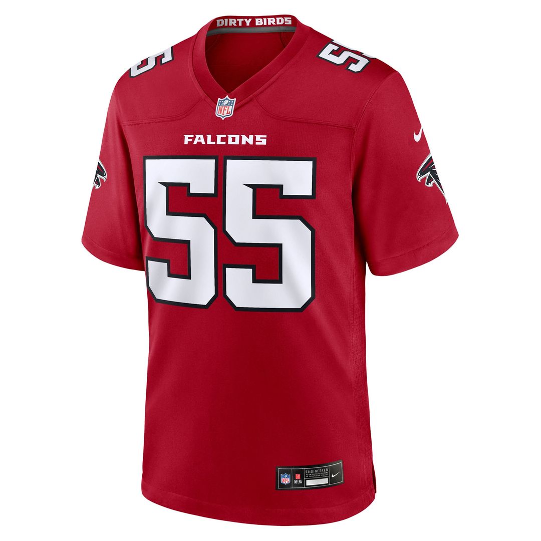 Atlanta Falcons Za'Darius Smith Nike Red Game Jersey