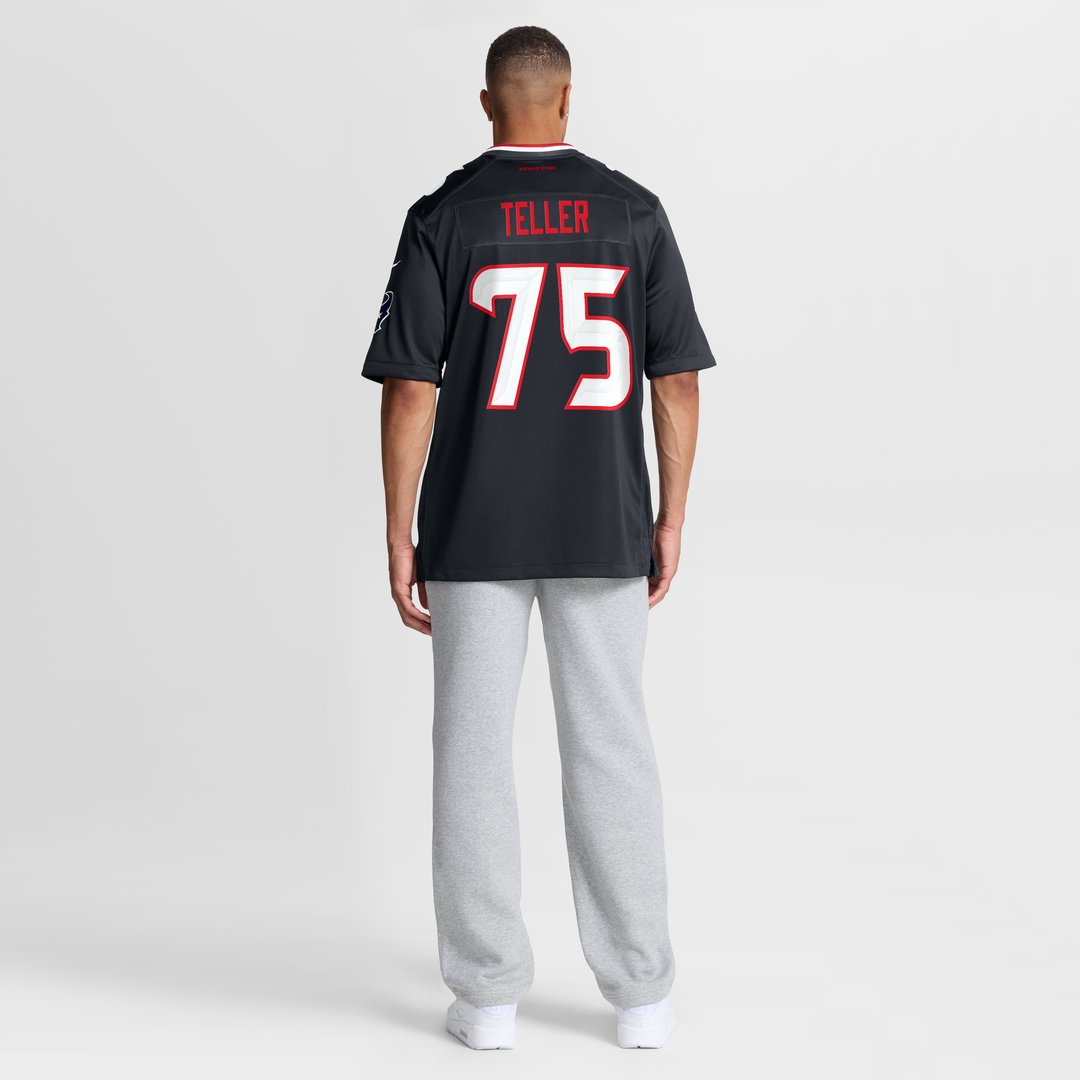 Houston Texans Wyatt Teller Nike Navy Game Jersey