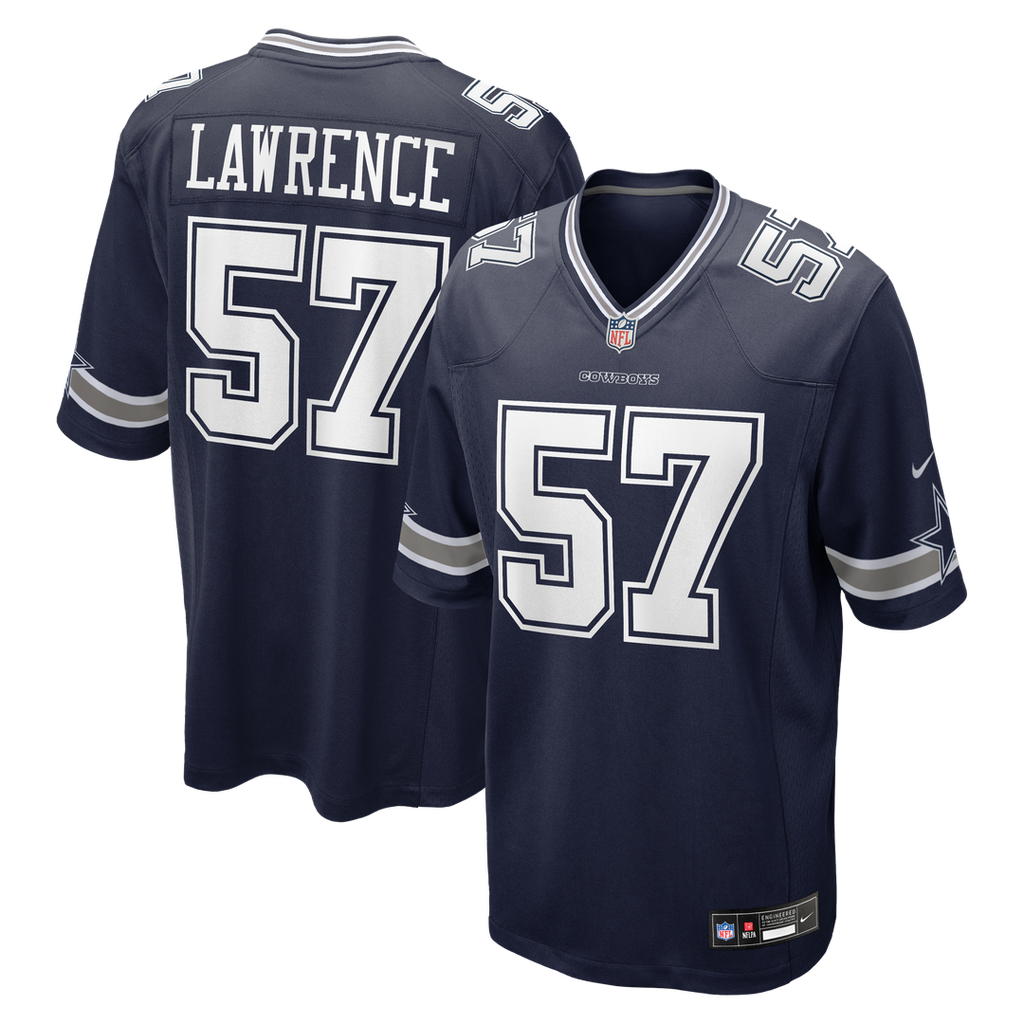 Dallas Cowboys Malachi Lawrence Nike Navy Game Jersey