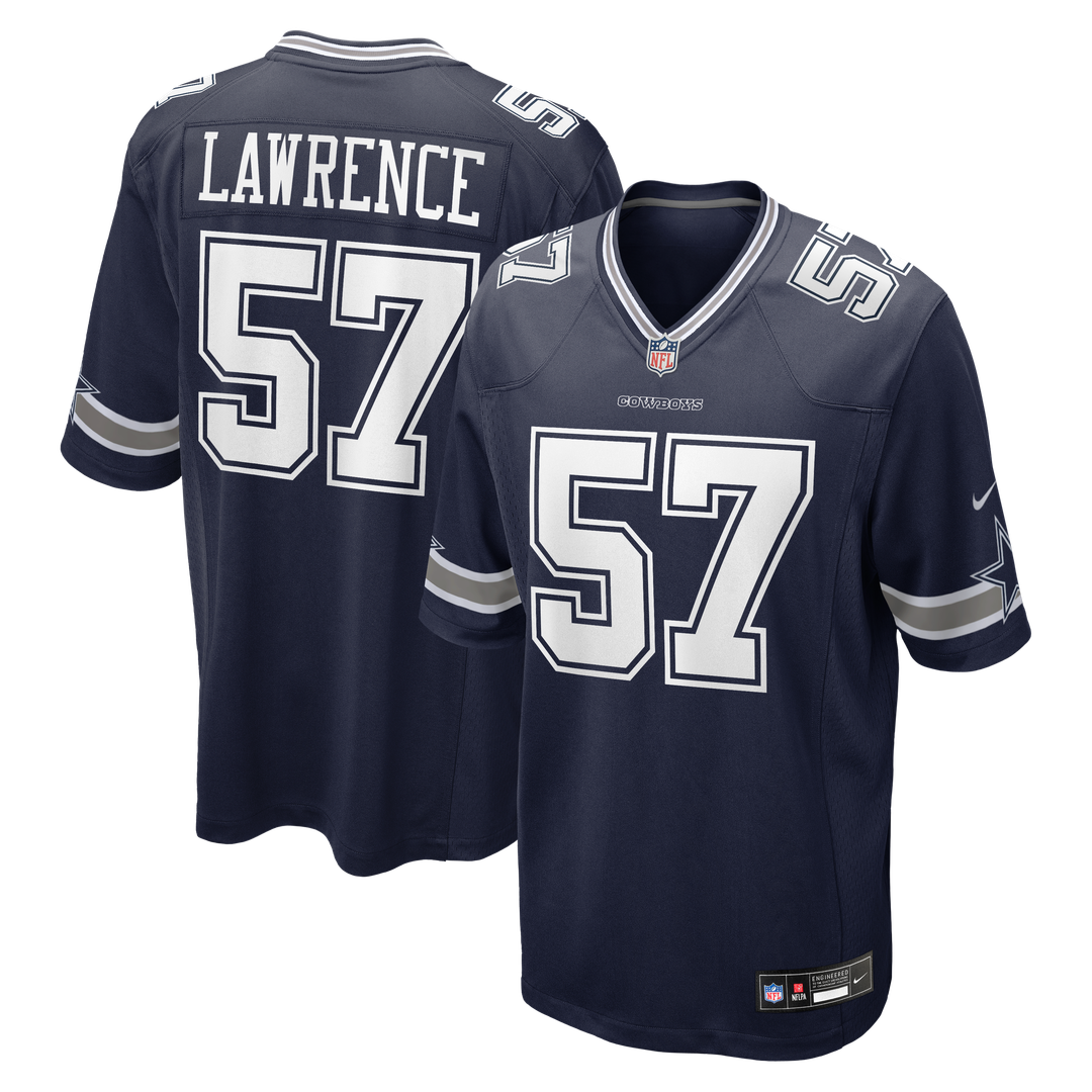 Dallas Cowboys Malachi Lawrence Nike Navy Game Jersey