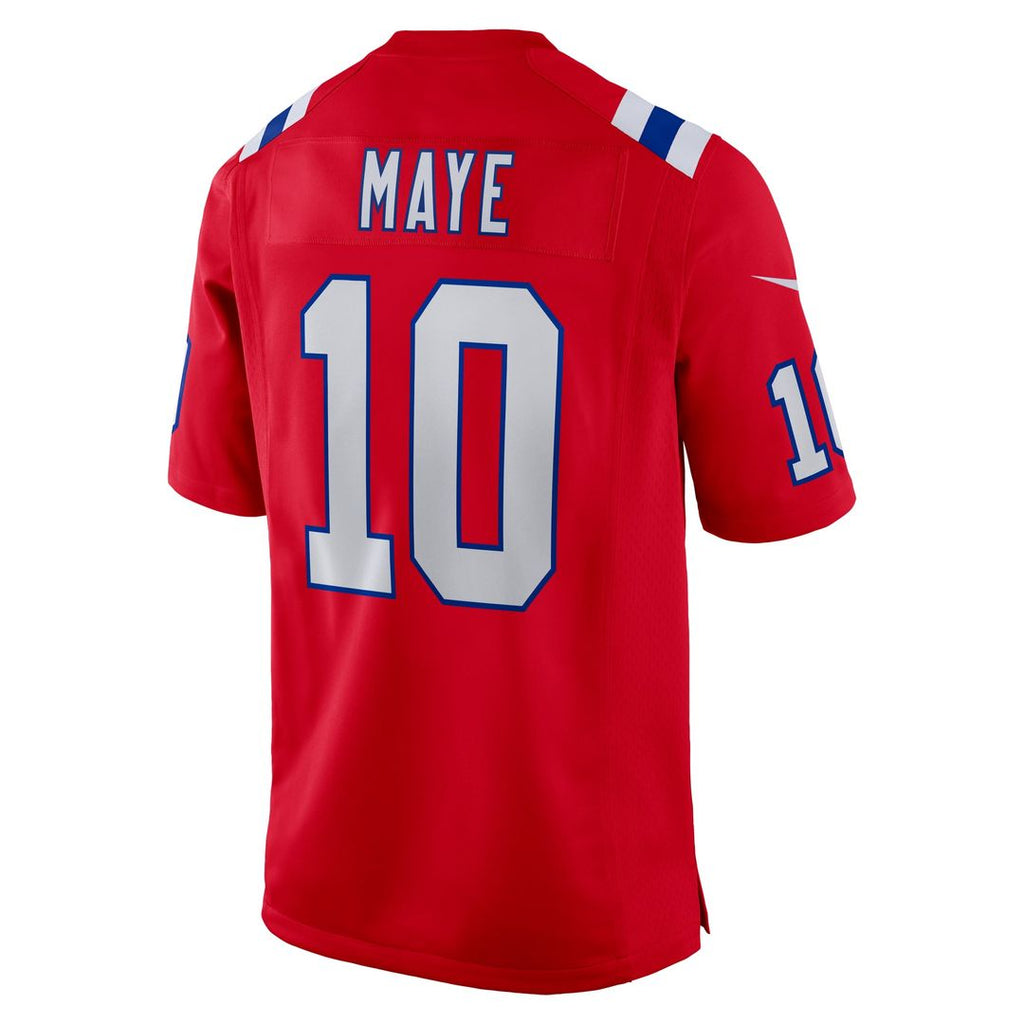 New England Patriots Drake Maye Nike Navy Game Jersey