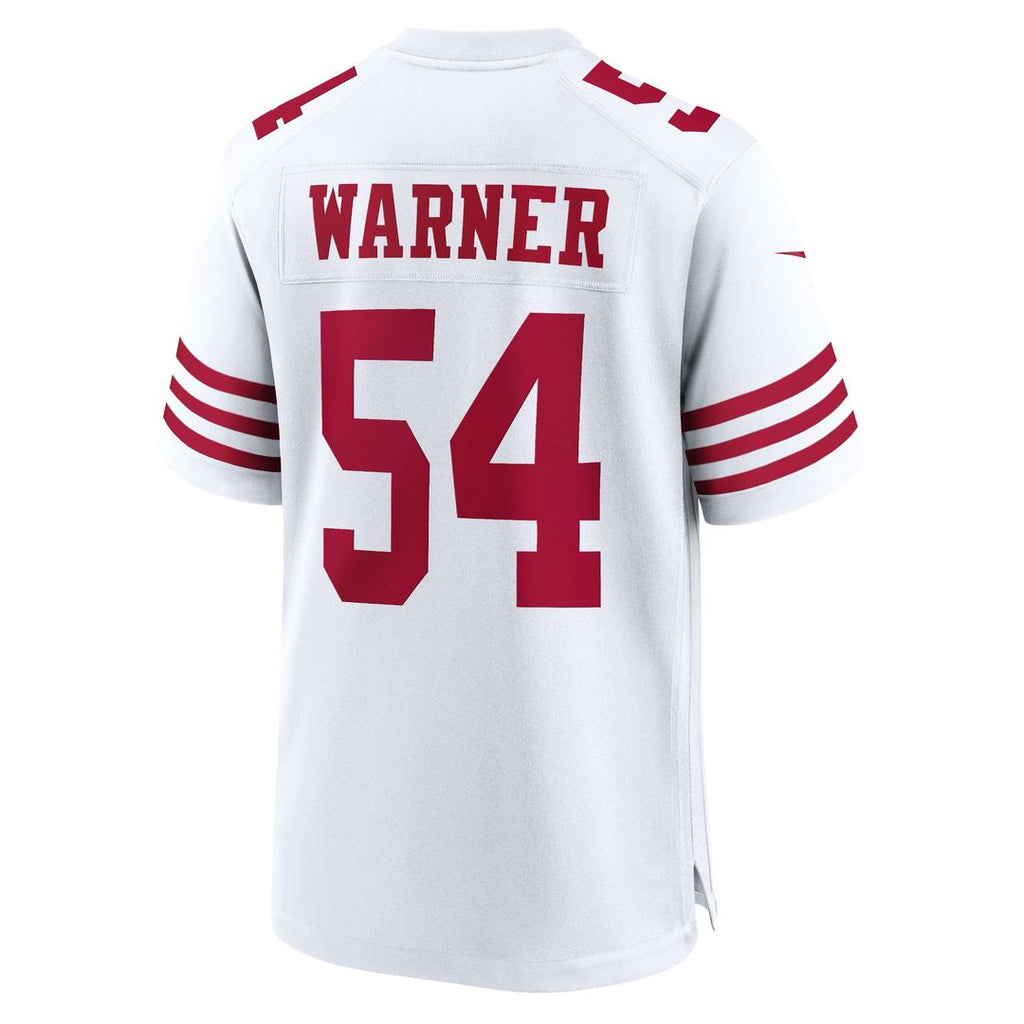 San Francisco 49ers Fred Warner Nike Scarlet Team Game Jersey