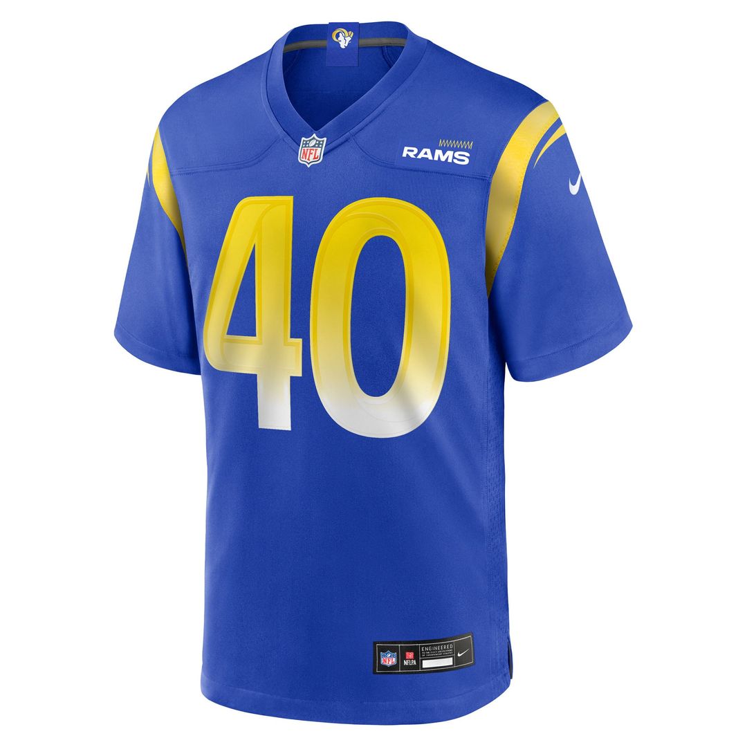 Los Angeles Rams Jesse Luketa Nike Royal Game Jersey