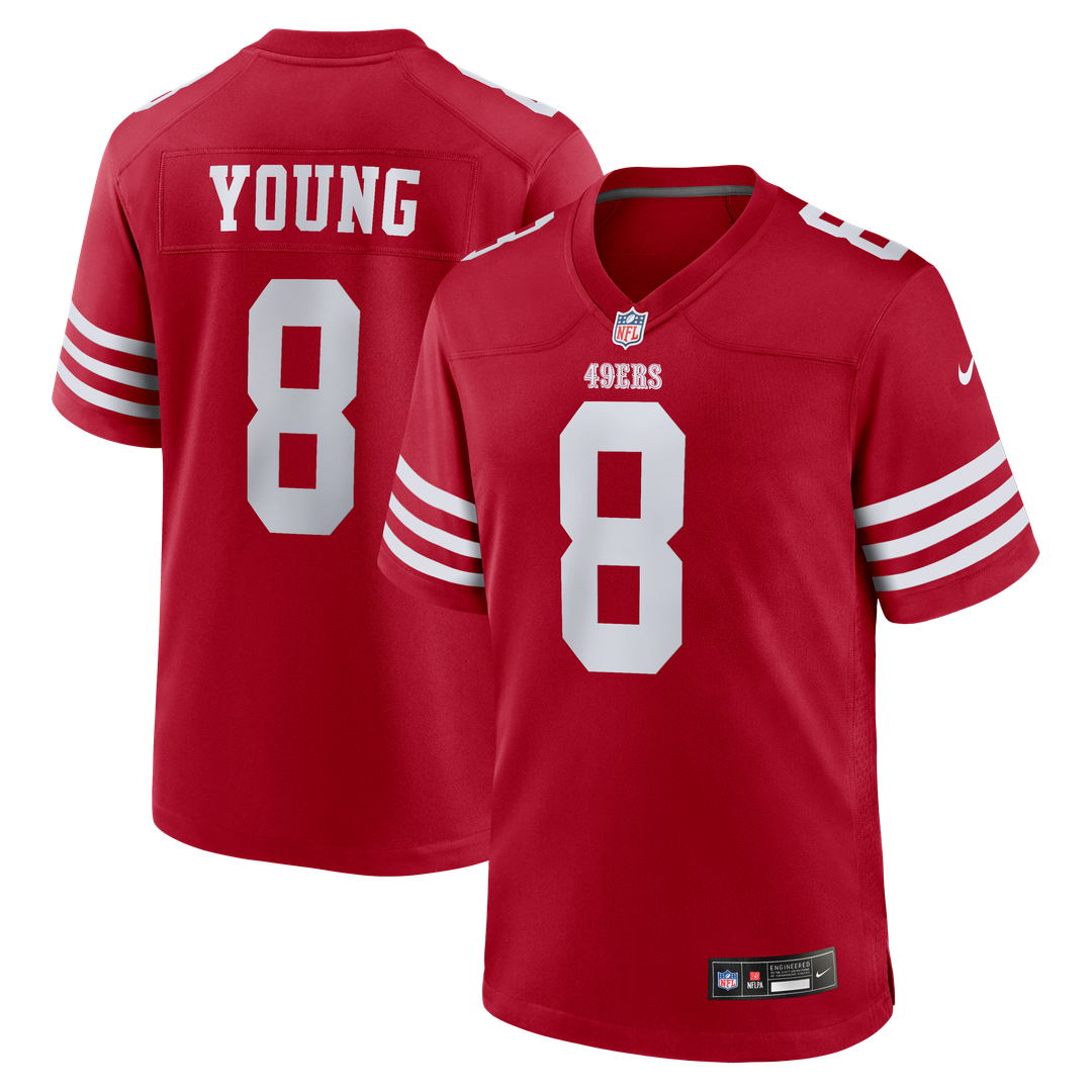 San Francisco 49ers Steve Young Nike Scarlet Retired Game Jersey