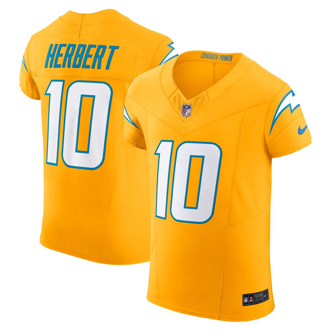 Los Angeles Chargers Justin Herbert Nike Navy Alternate Vapor FUSE Elite Jersey
