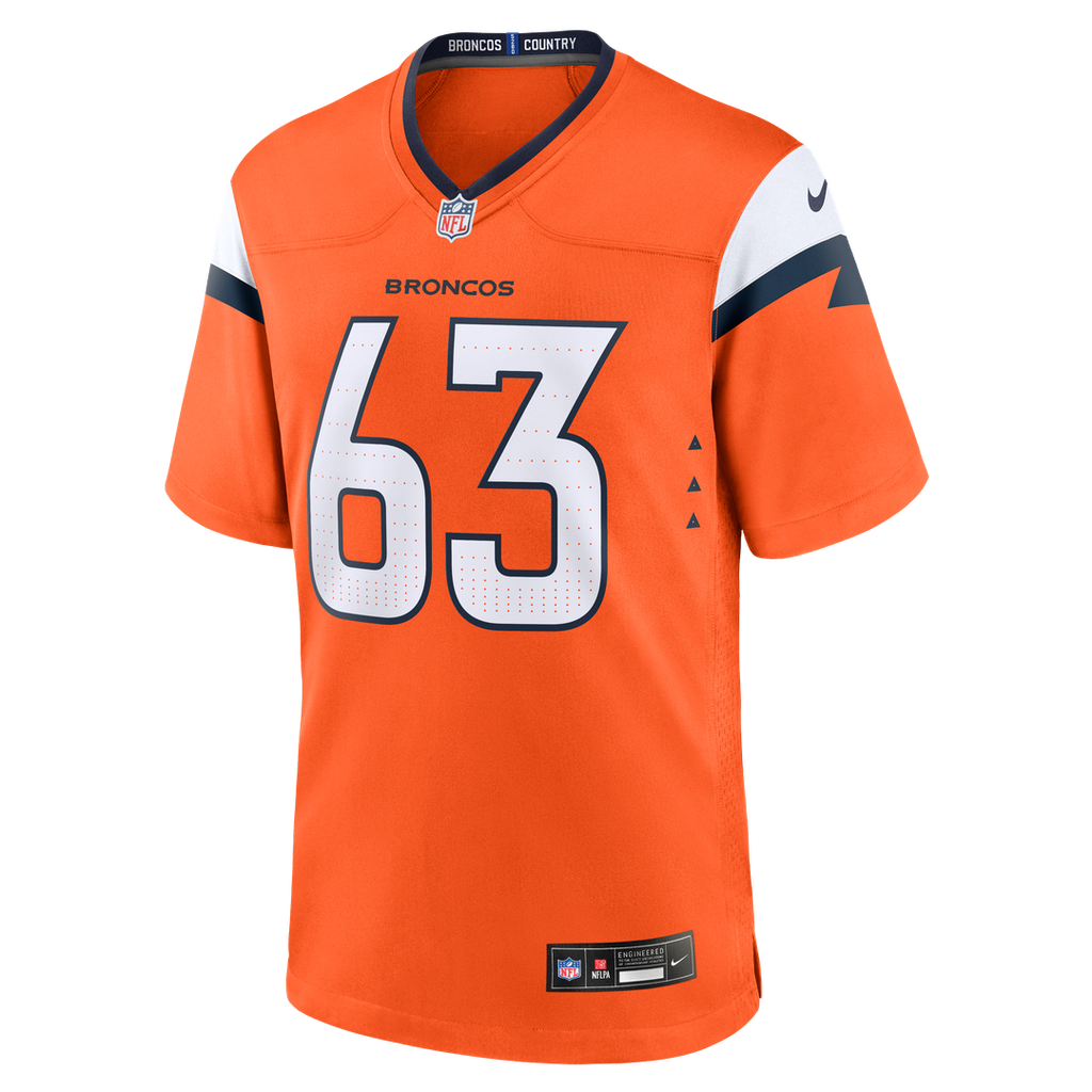 Denver Broncos Alex Palczewski Nike Orange Game Jersey