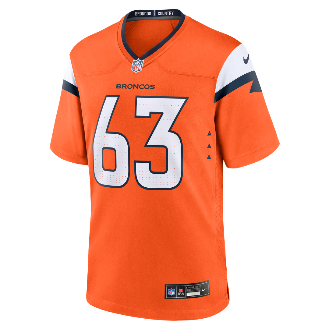 Denver Broncos Alex Palczewski Nike Orange Game Jersey