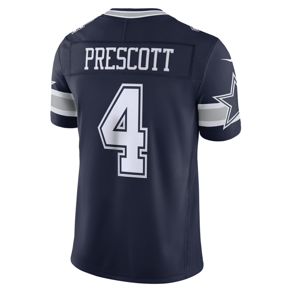 Dallas Cowboys Dak Prescott Nike Navy Team Vapor FUSE Stitched Limited Jersey