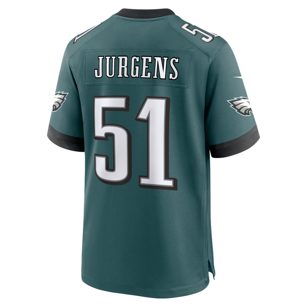 Philadelphia Eagles Cam Jurgens Nike Midnight Green Game Jersey