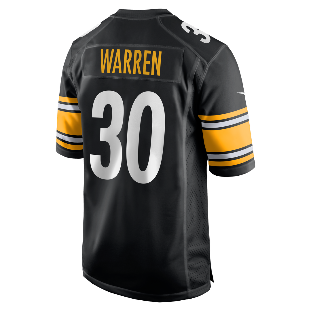 Pittsburgh Steelers Jaylen Warren Nike Black Game Jersey