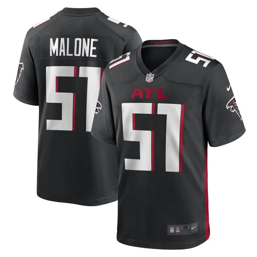 DeAngelo Malone Atlanta Falcons Nike Black Game Jersey