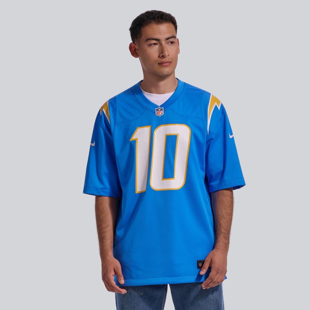 Los Angeles Chargers Justin Herbert Nike Navy Alternate Super Chargers Game Jersey