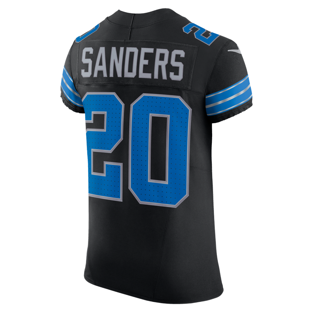 Detroit Lions Barry Sanders Nike Black Alternate Vapor FUSE Elite Jersey
