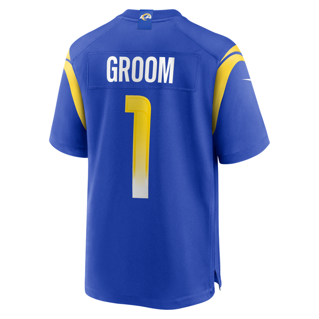 Los Angeles Rams Number 1 Groom Nike Royal Game Jersey