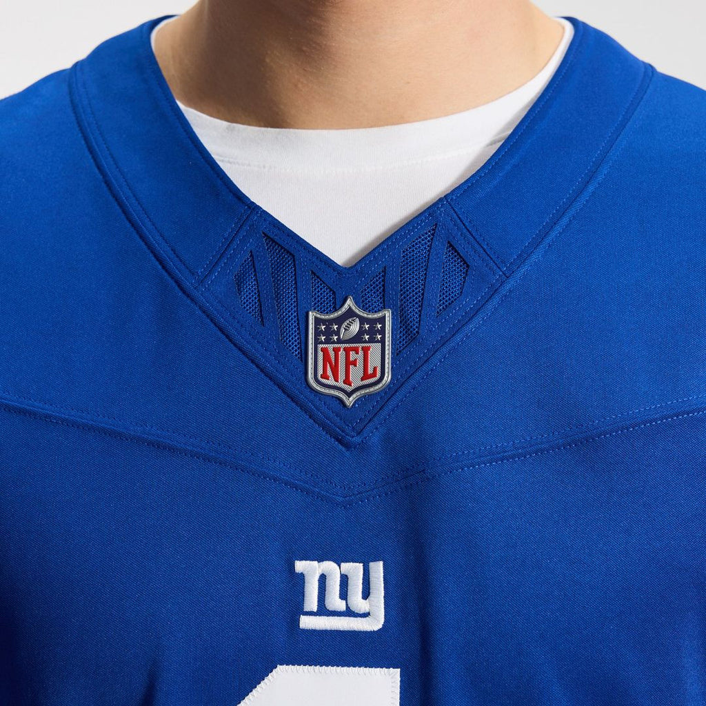 New York Giants Malik Nabers Nike Royal Team Vapor FUSE Stitched Limited Jersey