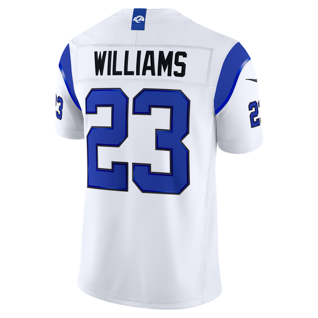 Los Angeles Rams Kyren Williams Nike Fearsome White Vapor FUSE Stitched Limited Jersey