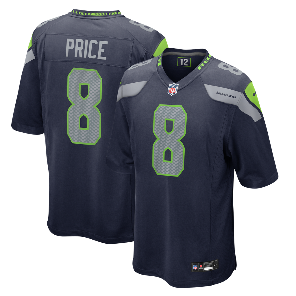 Seattle Seahawks Jadarian Price Nike College Navy Game Jersey