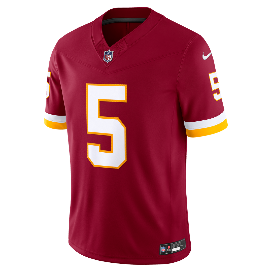 Washington Commanders Jayden Daniels Nike White Vapor FUSE Stitched Limited Jersey
