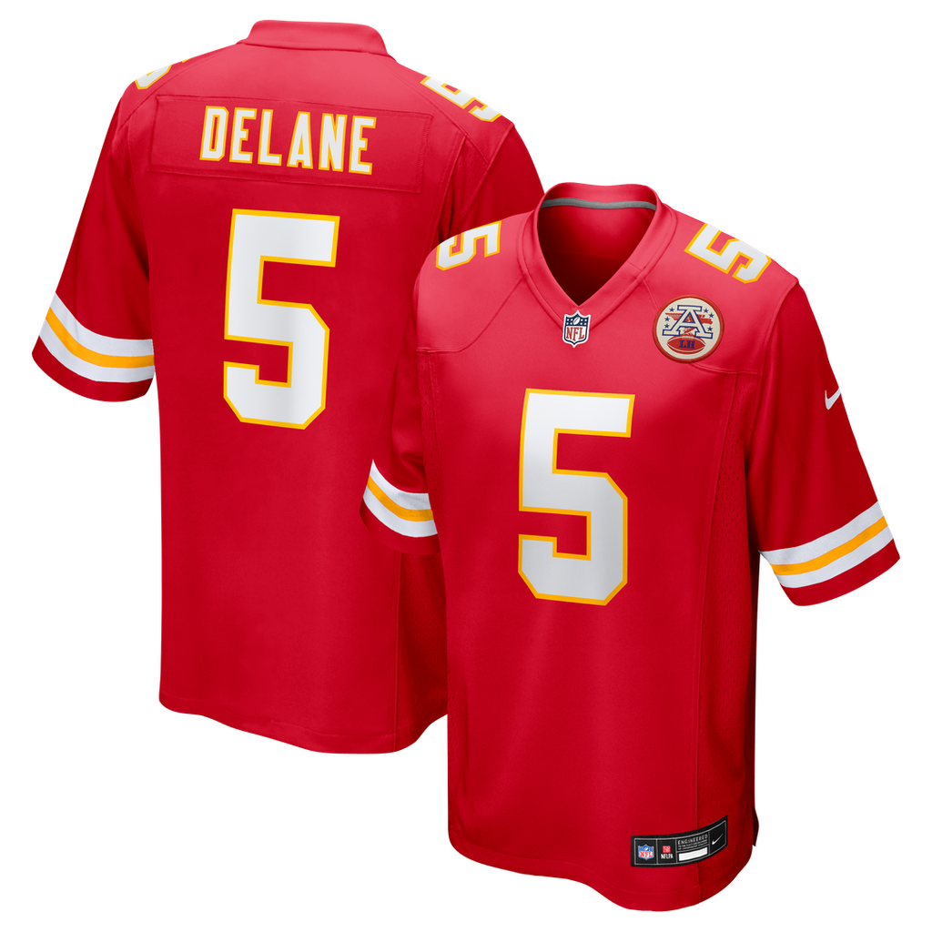 Kansas City Chiefs Mansoor Delane Nike Red Game Jersey
