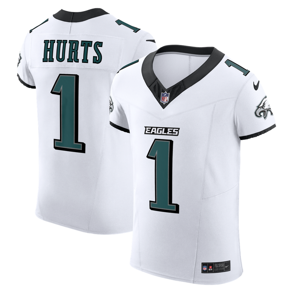Philadelphia Eagles Jalen Hurts Nike White Vapor FUSE Elite Jersey