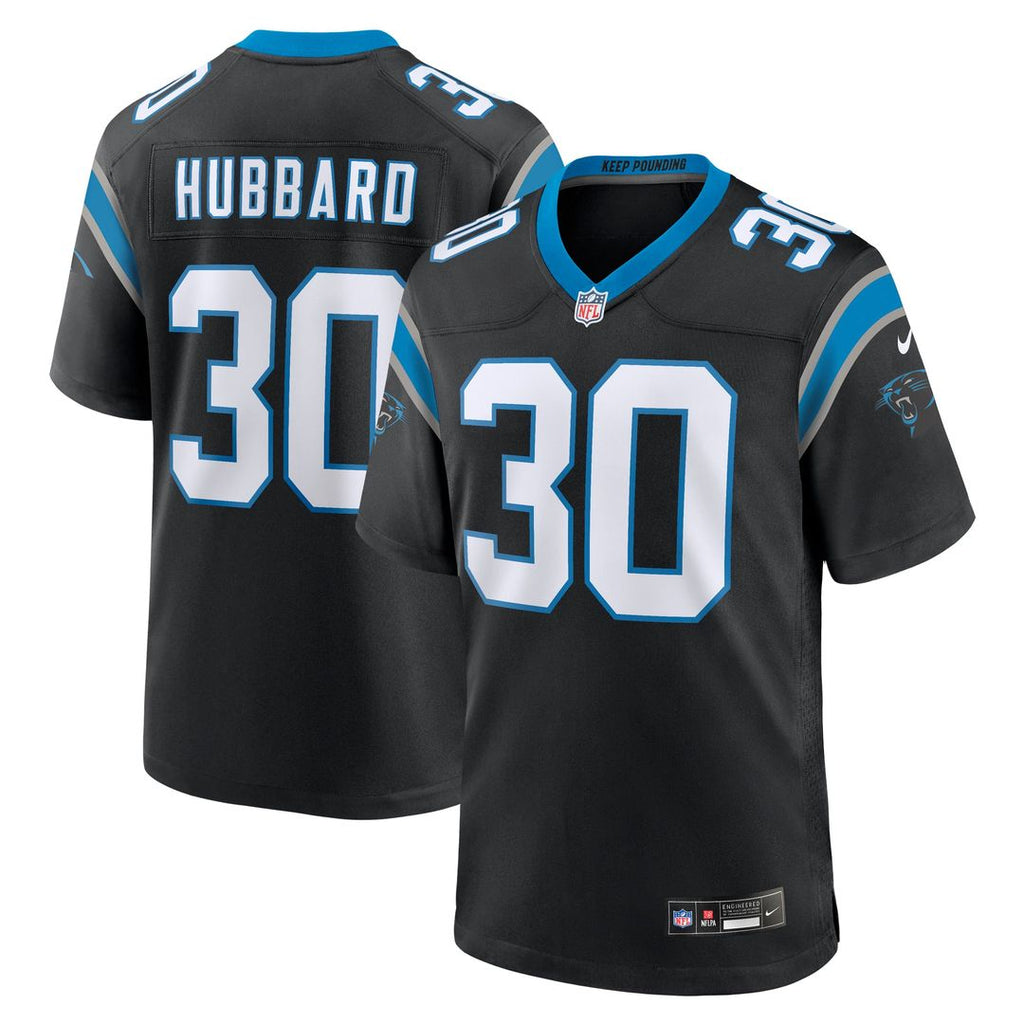 Carolina Panthers Chuba Hubbard Nike Black Game Jersey