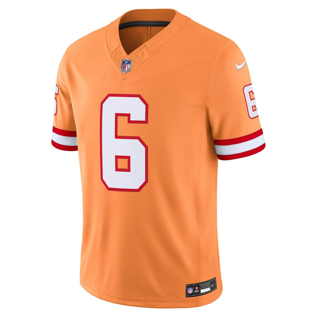 Tampa Bay Buccaneers Baker Mayfield Nike Creamsicle Alternate Vapor FUSE Stitched Limited Jersey