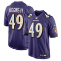 Baltimore Ravens Jay Higgins IV Nike Purple Game Jersey