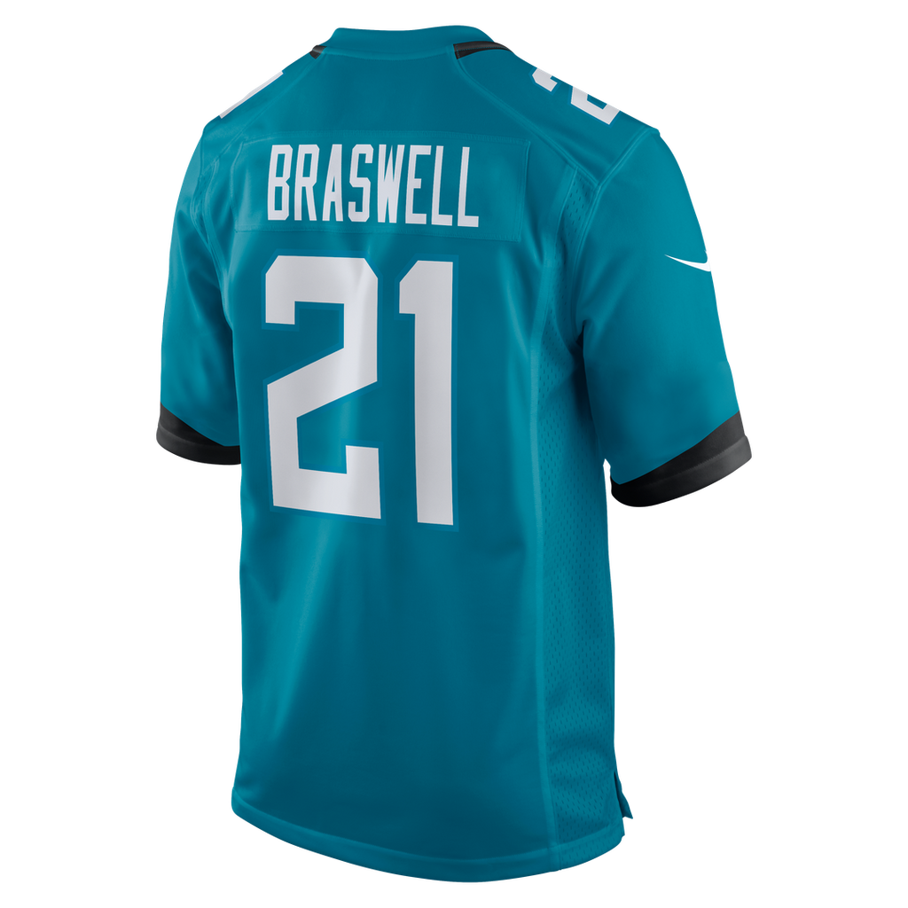 Jacksonville Jaguars Christian Braswell Nike Teal Game Jersey
