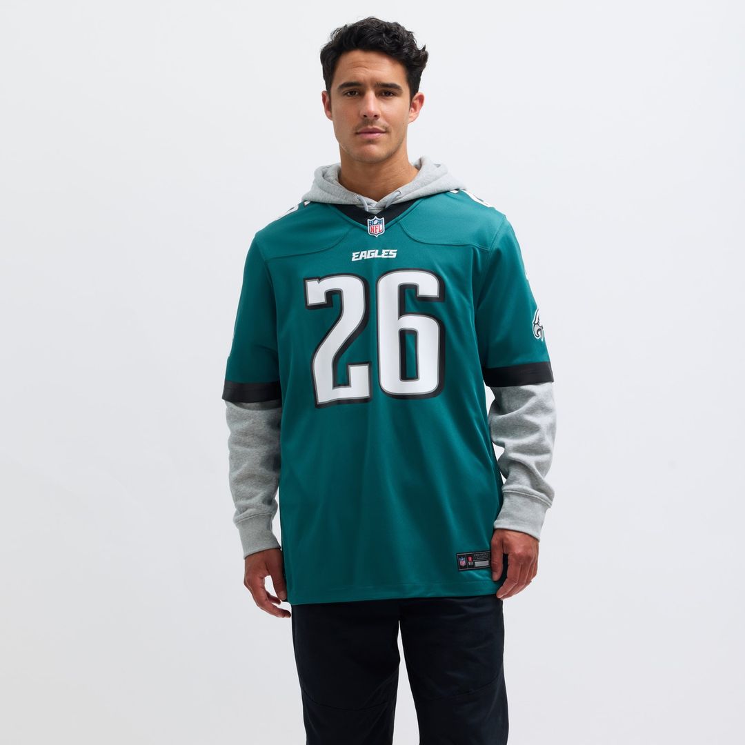 Philadelphia Eagles Saquon Barkley Nike Midnight Green Game Jersey