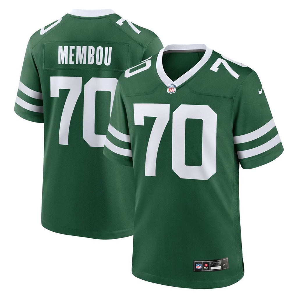 New York Jets Armand Membou Nike Green Game Jersey