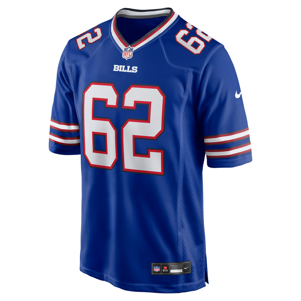 Buffalo Bills Sedrick Van Pran - Granger Nike Royal Game Jersey