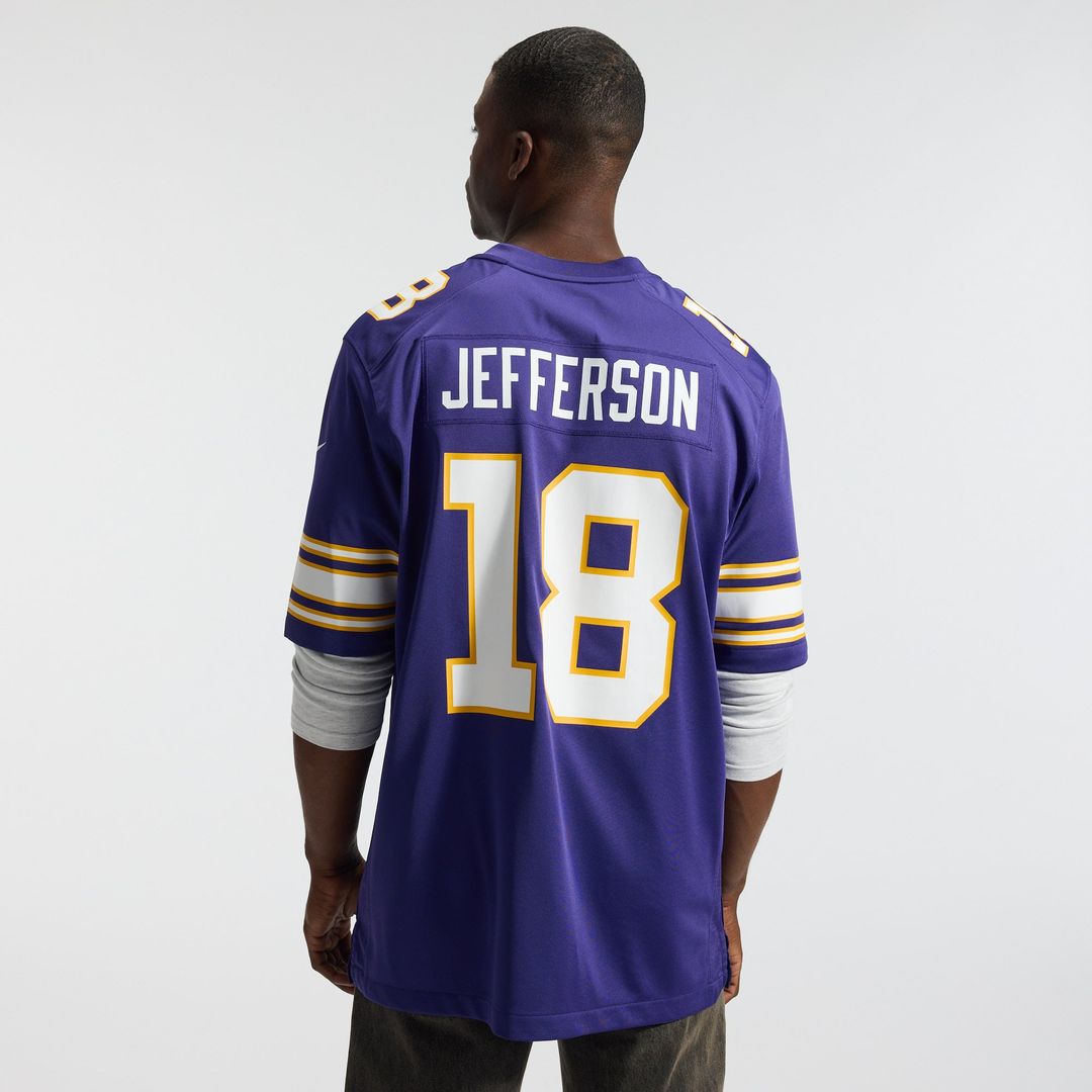 Minnesota Vikings Justin Jefferson Nike Purple Classic Game Jersey
