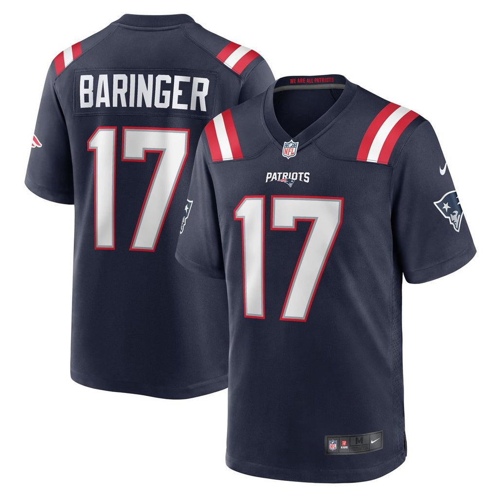 New England Patriots Bryce Baringer Nike Navy Game Jersey