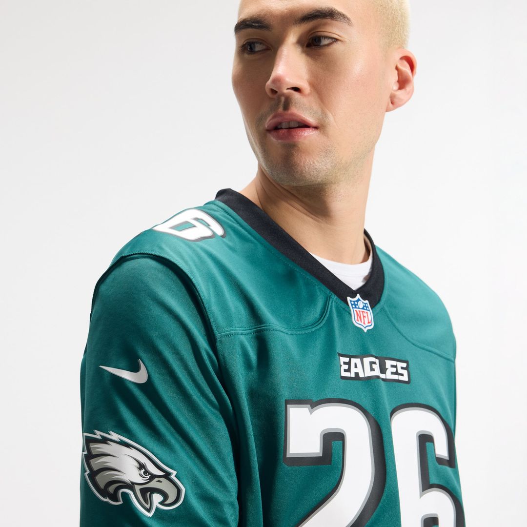 Philadelphia Eagles Saquon Barkley Nike Midnight Green Game Jersey