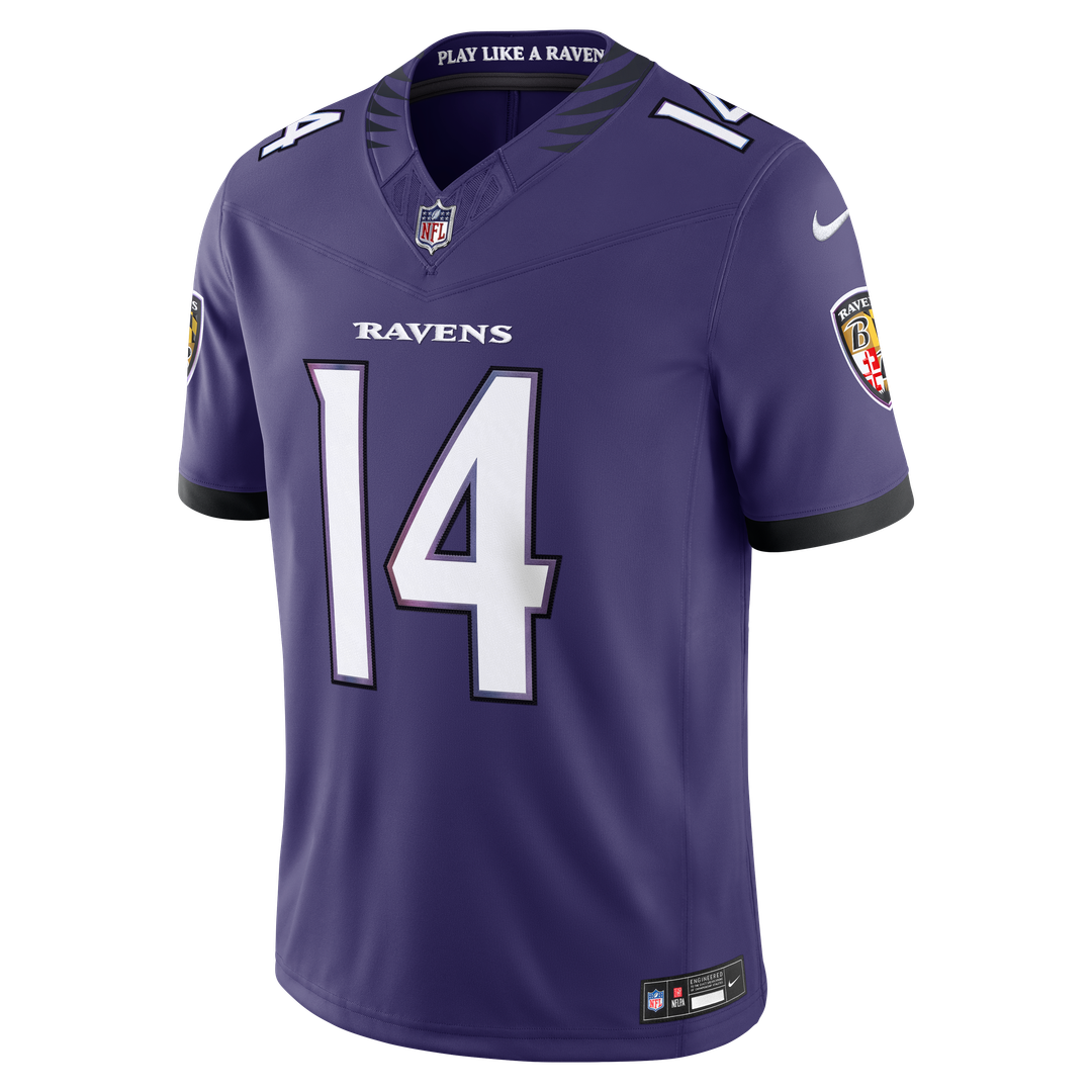 Baltimore Ravens Kyle Hamilton Nike Purple Team Vapor FUSE Stitched Limited Jersey