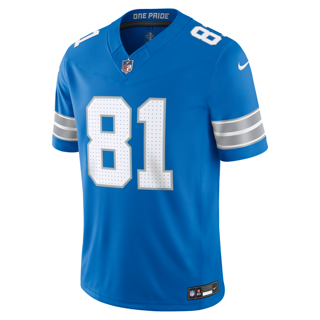 Detroit Lions Calvin Johnson Nike Black Alternate Vapor FUSE Stitched Retired Limited Jersey