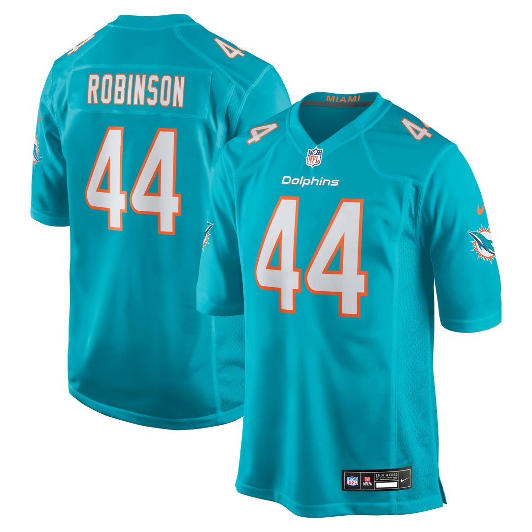 Miami Dolphins Chop Robinson Nike Aqua Game Jersey