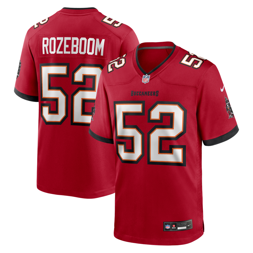 Tampa Bay Buccaneers Christian Rozeboom Nike Red Game Jersey