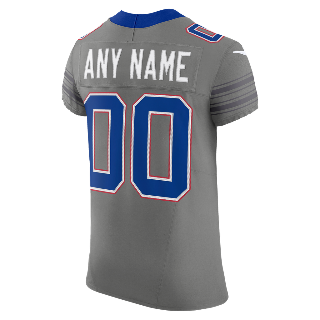 Buffalo Bills Nike Gray Nickel City Vapor FUSE Custom Elite Jersey