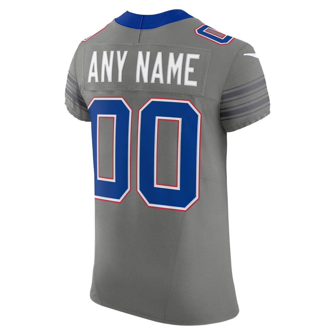 Buffalo Bills Nike Gray Nickel City Vapor FUSE Custom Elite Jersey