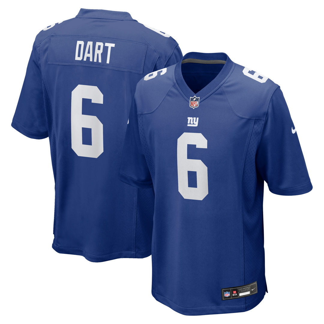 New York Giants Jaxson Dart Nike Royal Game Jersey