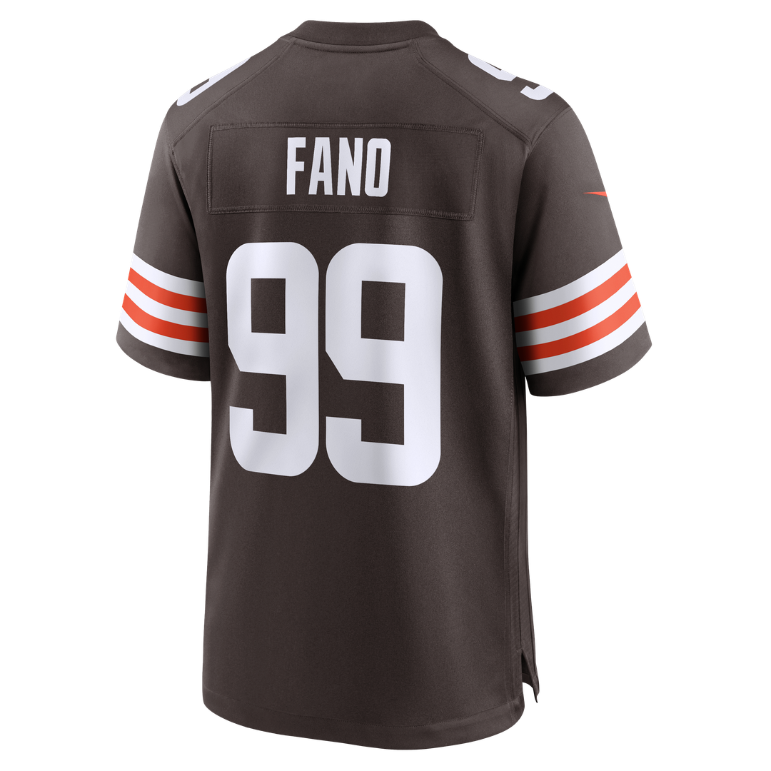 Cleveland Browns Logan Fano Nike Brown Game Jersey