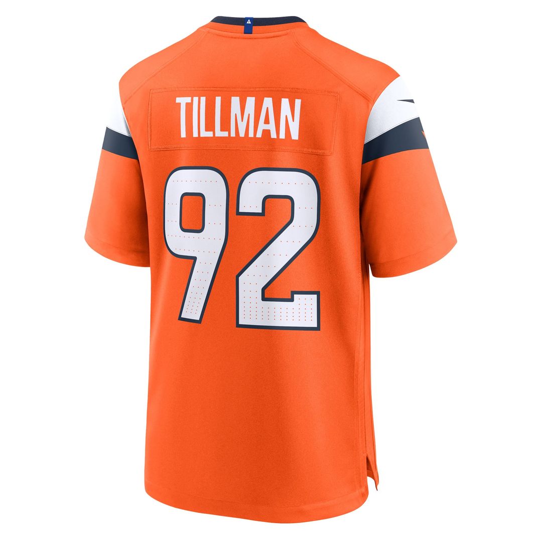 Denver Broncos Dondrea Tillman Nike Orange Game Jersey