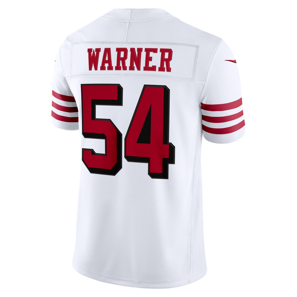 San Francisco 49ers Fred Warner Nike White Alternate Vapor FUSE Stitched Limited Jersey