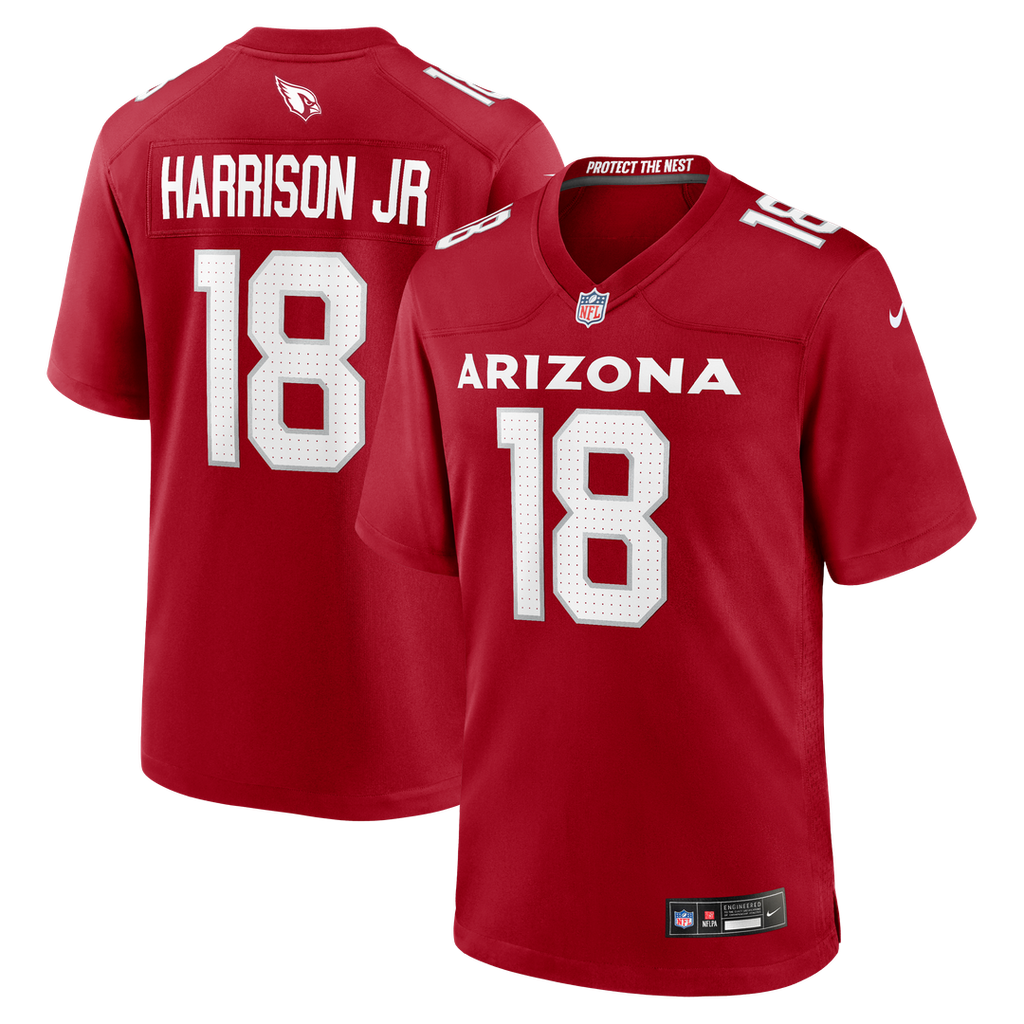 Arizona Cardinals Marvin Harrison Jr. Nike Cardinal Game Jersey