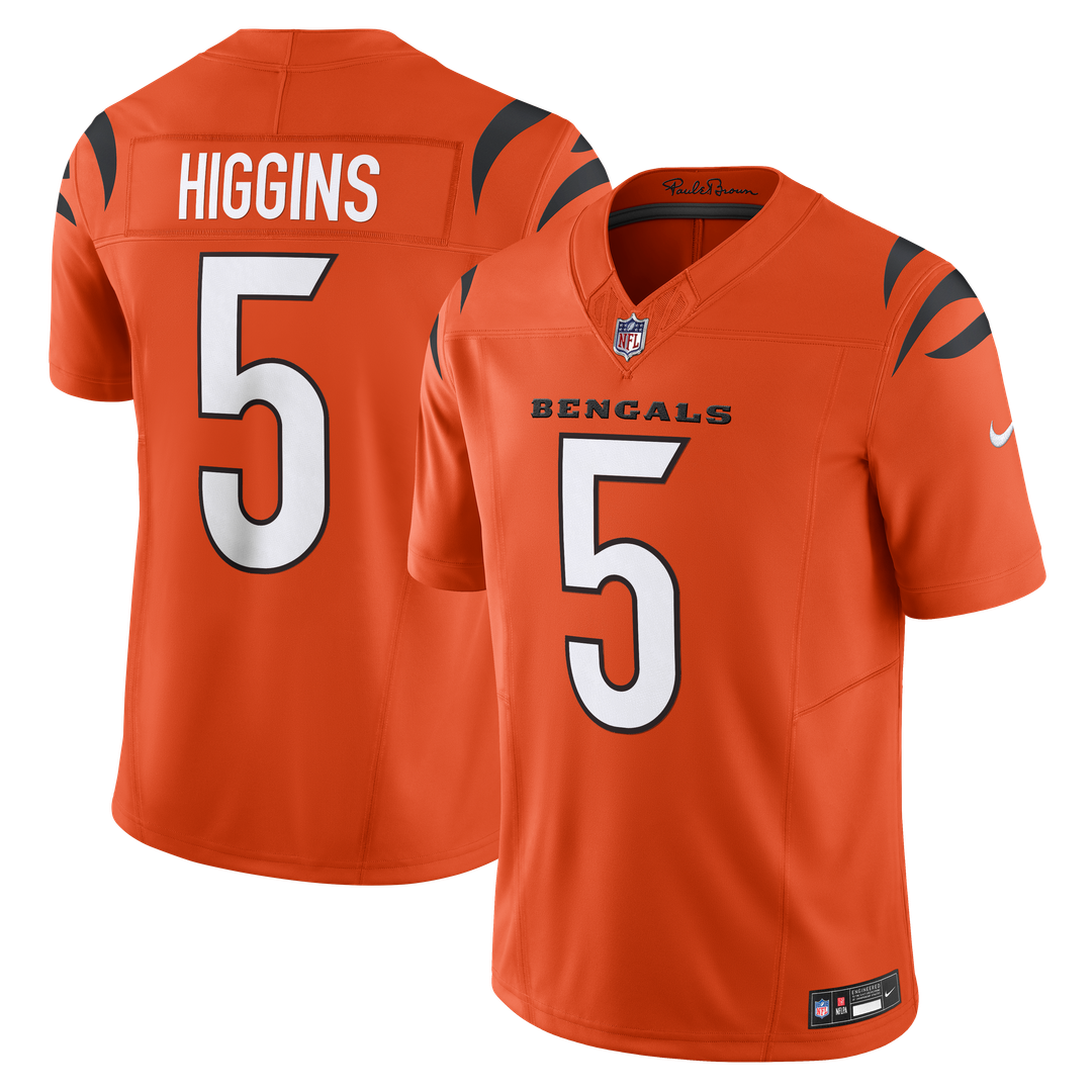 Cincinnati Bengals Tee Higgins Nike Orange Vapor FUSE Limited Jersey