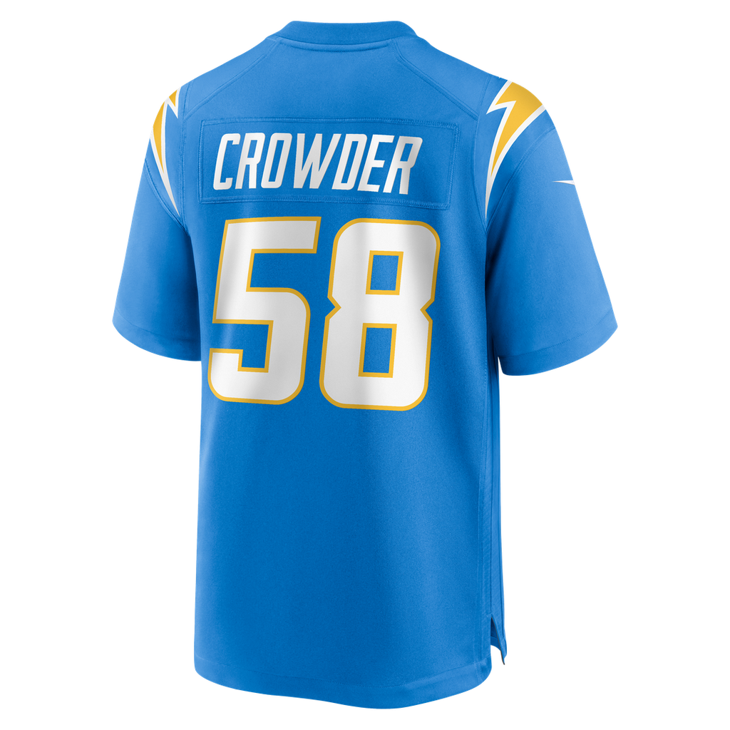 Los Angeles Chargers Tae Crowder Nike Powder Blue Game Jersey