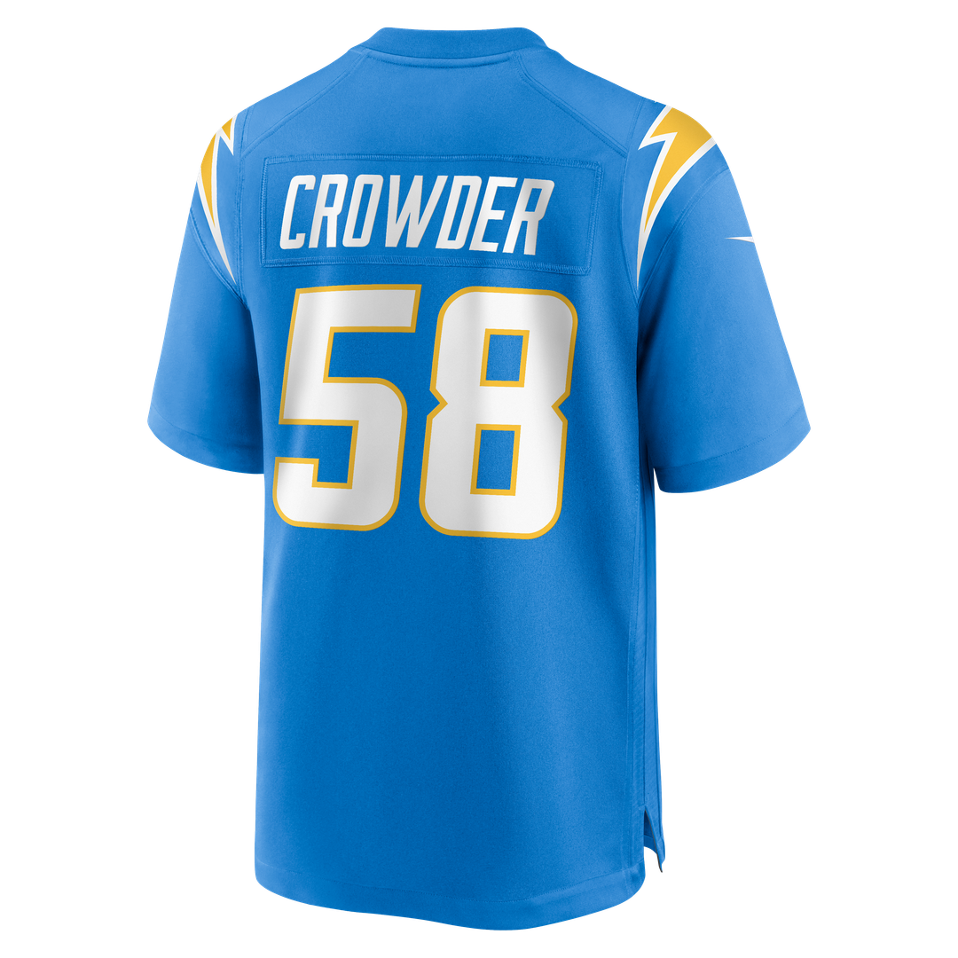Los Angeles Chargers Tae Crowder Nike Powder Blue Game Jersey